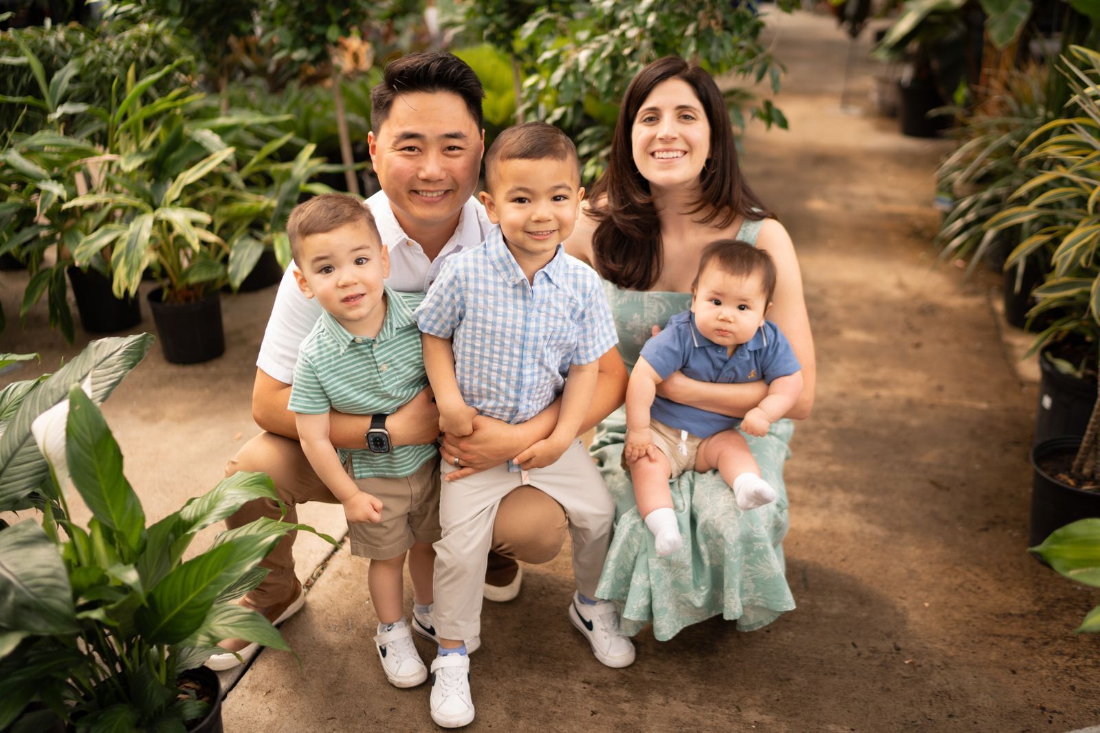 Dr. Taesu Pak with his wife and three sons
